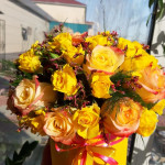 15 нежно розовых роз от интернет-магазина «PREMIUM ROSE»в Актобе