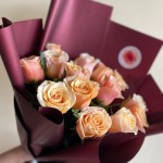 15 белых роз 40 см от интернет-магазина «PREMIUM ROSE»в Актобе